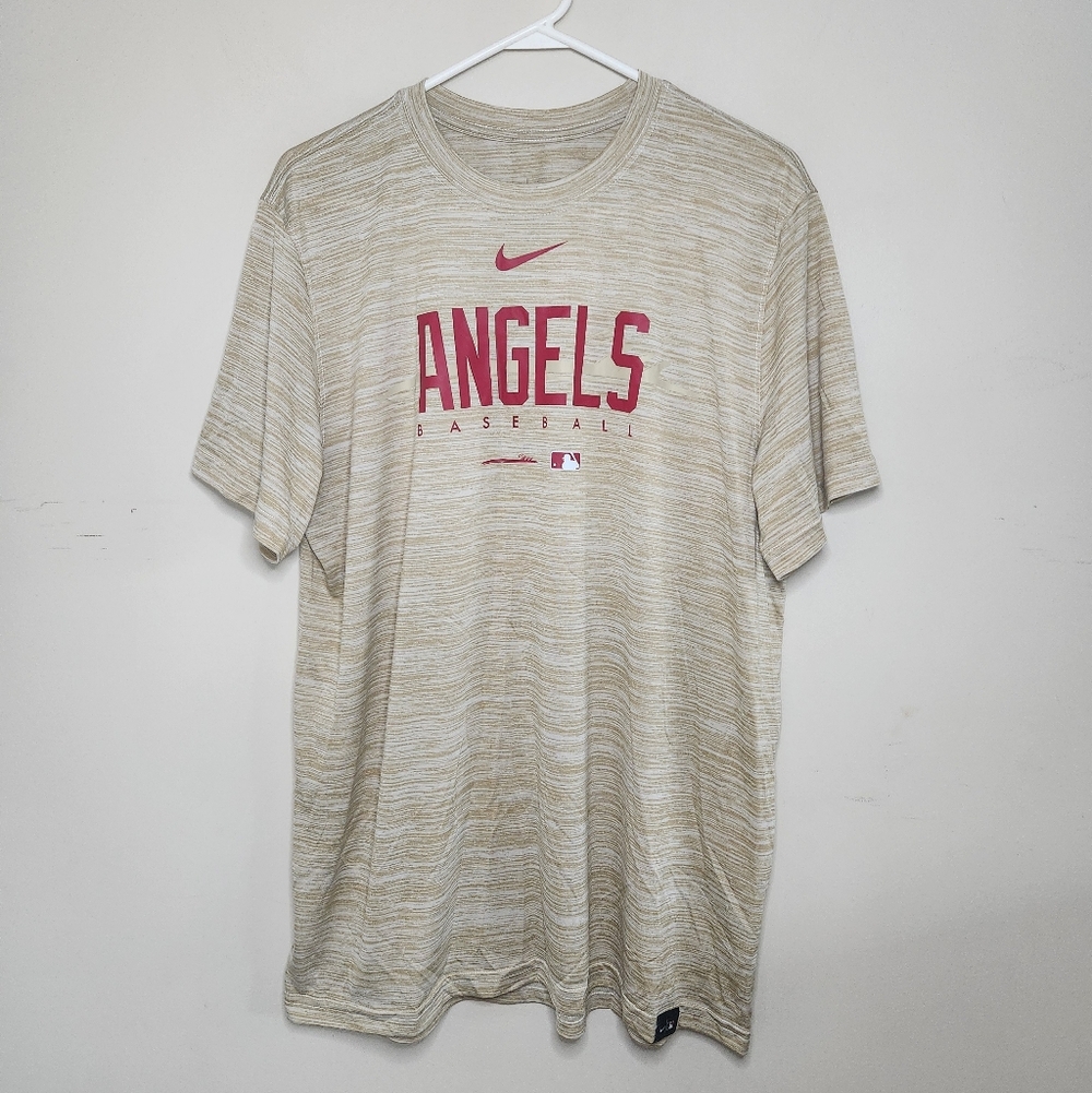 Men's Nike Dri Fit Angels Baseball T-shirt Sz XL - Picture 6 of 7